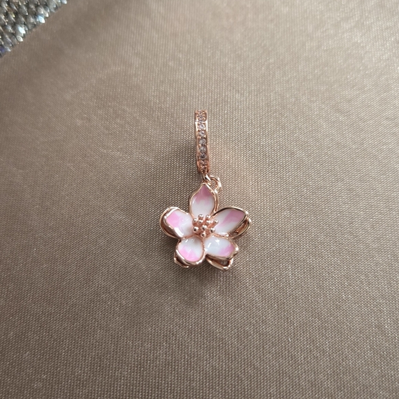 Jewelry - Rose Gold Cherry Blossom Charm